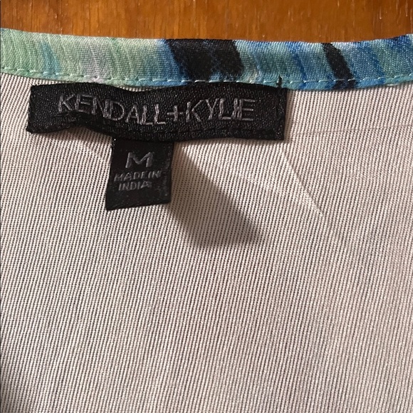 Kendall & Kylie Blue and Green Long Sleeve Dress - Picture 4 of 5